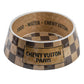 Haute Diggity Dog - Checker Chewy Vuiton Bowl - 3 Sizes!! Dog Bowls: Medium