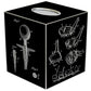 Black Antique Golf Patent Tissue Box Cover