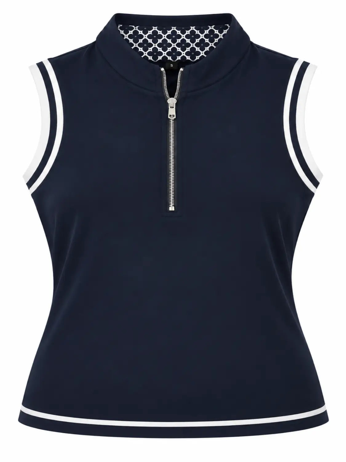 Sutton Sleeveless Polo (Navy)