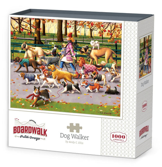 Boardwalk Puzzle Company - Dog Walker - 1000 Piece