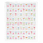 Organic Cotton Tea Towel - Mahjong & Martinis