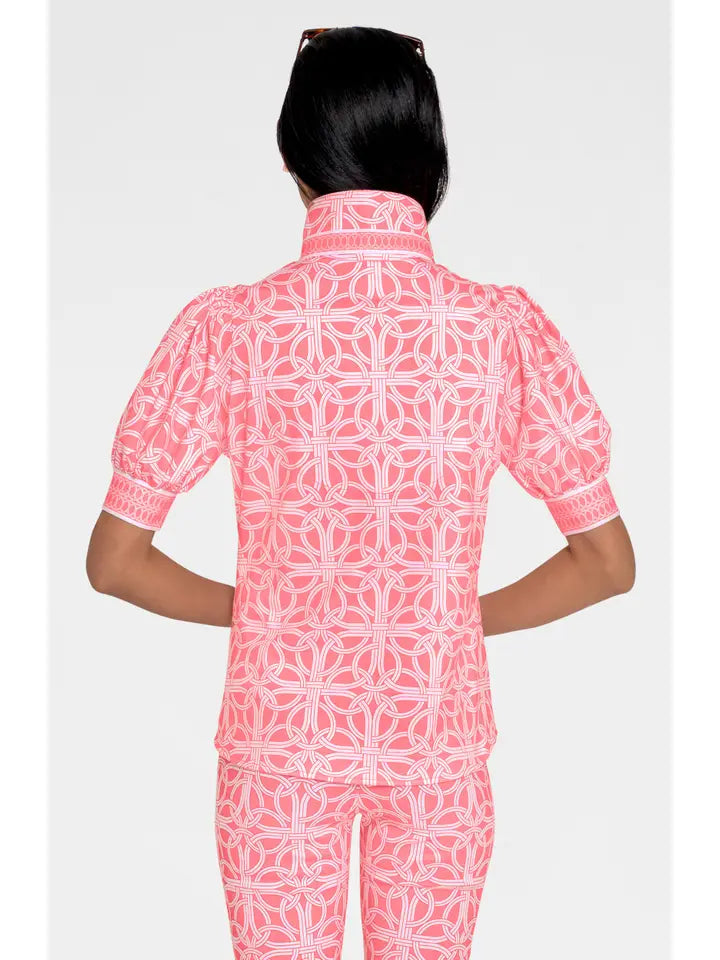 Puff Sleeve Top - Ring Toss