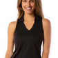 Sleeveless Lisa Sport Polo - Black