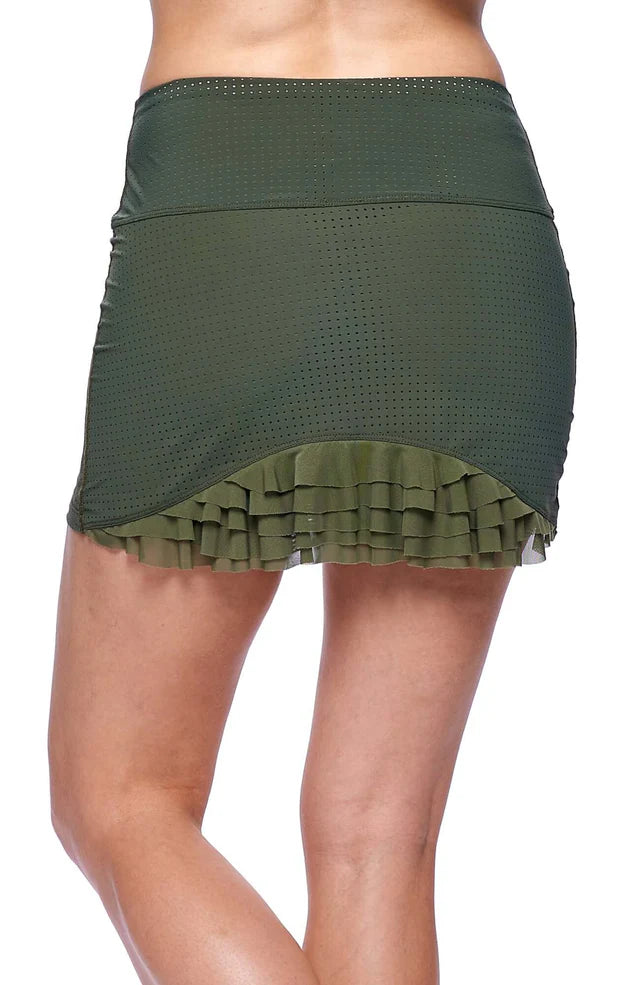 Cute as a Bunny Tennis Skirt - Army