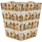 Marye-Kelley - Antique Golfers  Wastepaper Basket: Scalloped Top