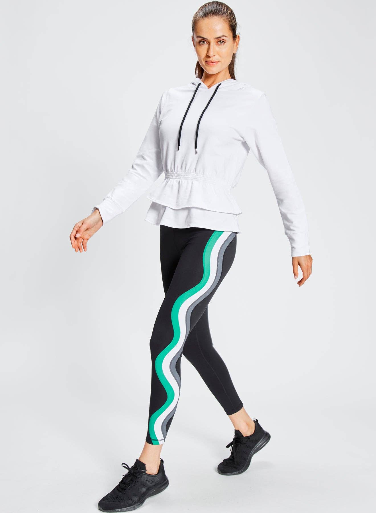Swirl Legging by Urban Savage - Black / Sand