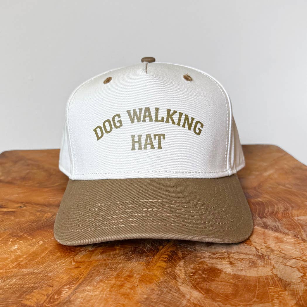 Poppy & Lou - Dog Walking Hat – Two-Tone Style Cap: Brown