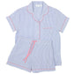 Short Sleeve 100% Cotton Shorty Pajamas