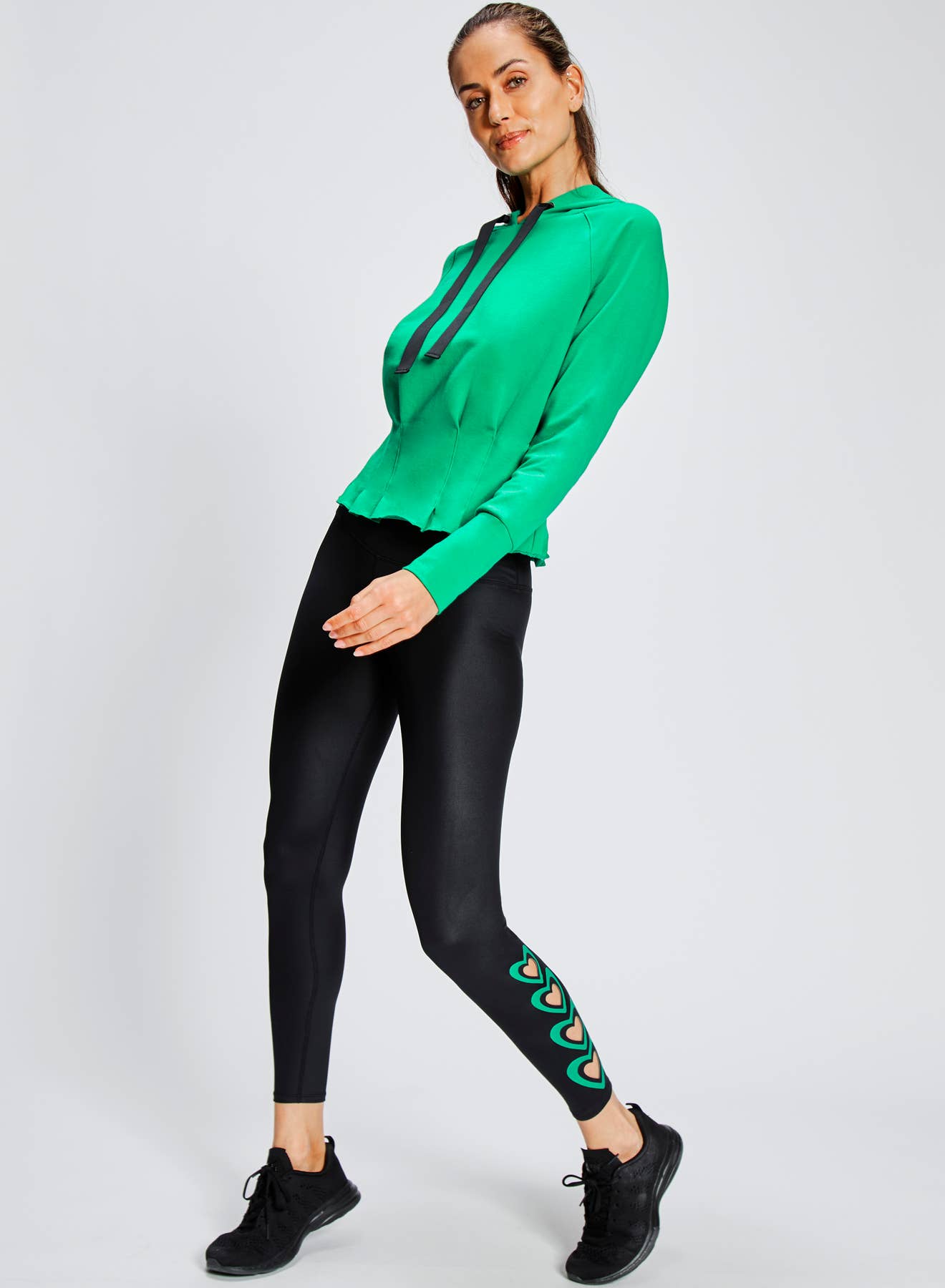 Pleated Hoodie by Urban Savage - Green