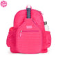 Pickleball Time Puffer Backpack: Hot Pink