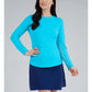 Long Sleeve Crew Neck with Mesh
