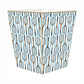 Antique Tennis Racket Pattern Blue Stripes
