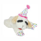 Multipet Lamb Chop w/ Birthday Hat Plush Dog Toy 10.5"