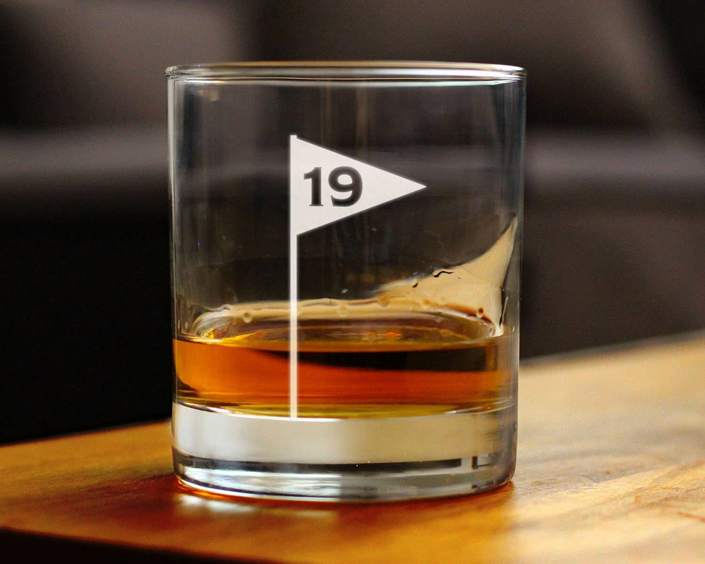 bevvee - 19th Hole Golf Ball Whiskey Rocks Glass - Golfers Gifts