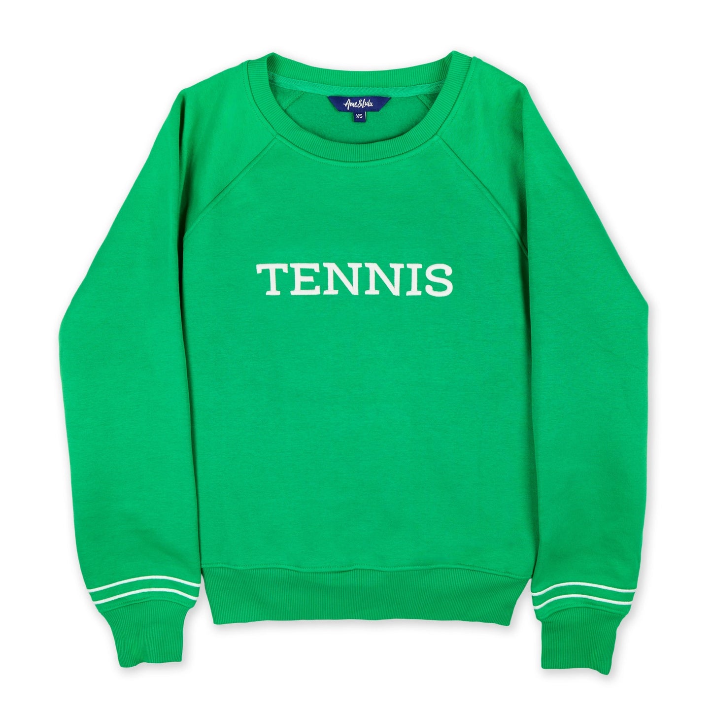 Green White Tennis Play All Sweatshirt