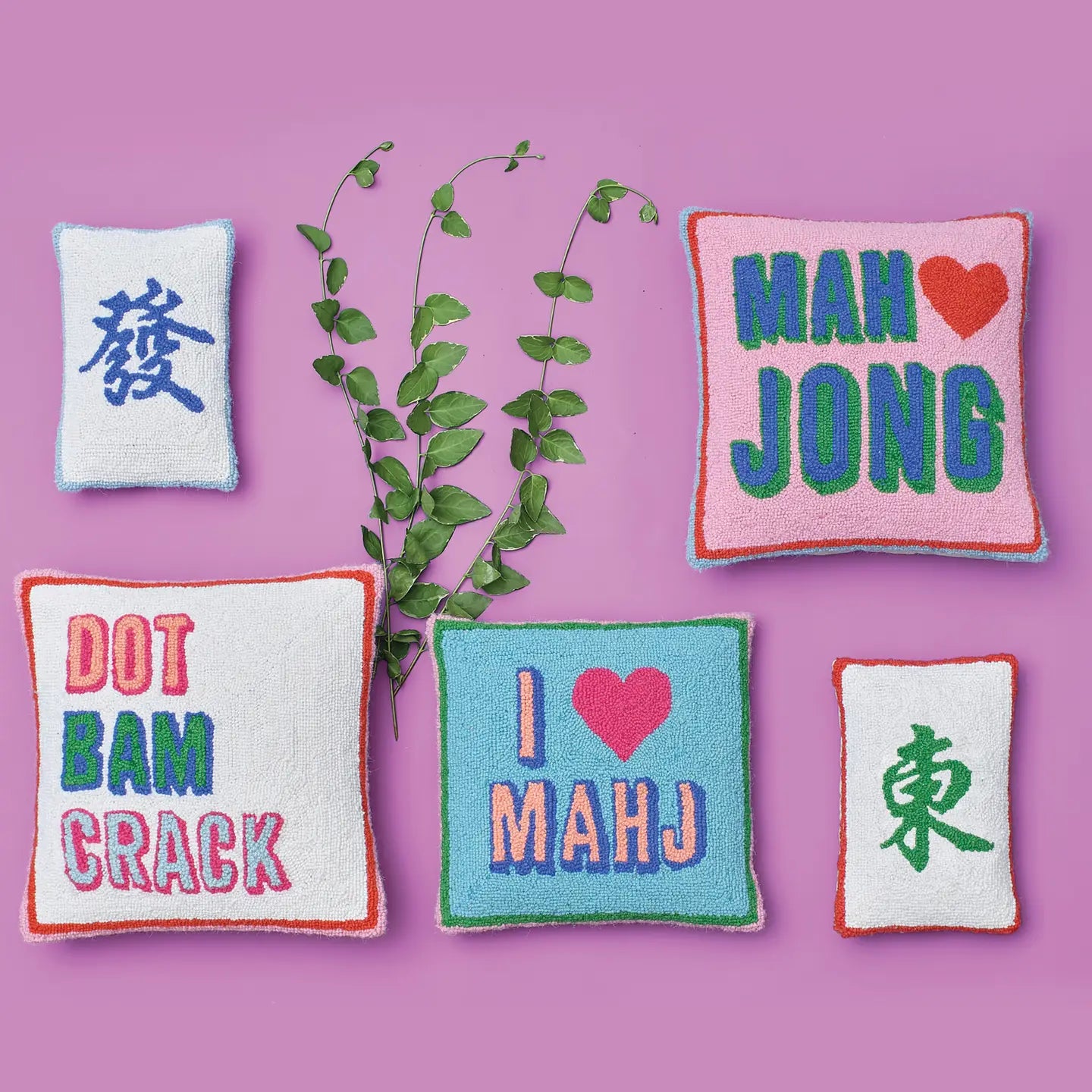 Mah Jong Hook Pillow