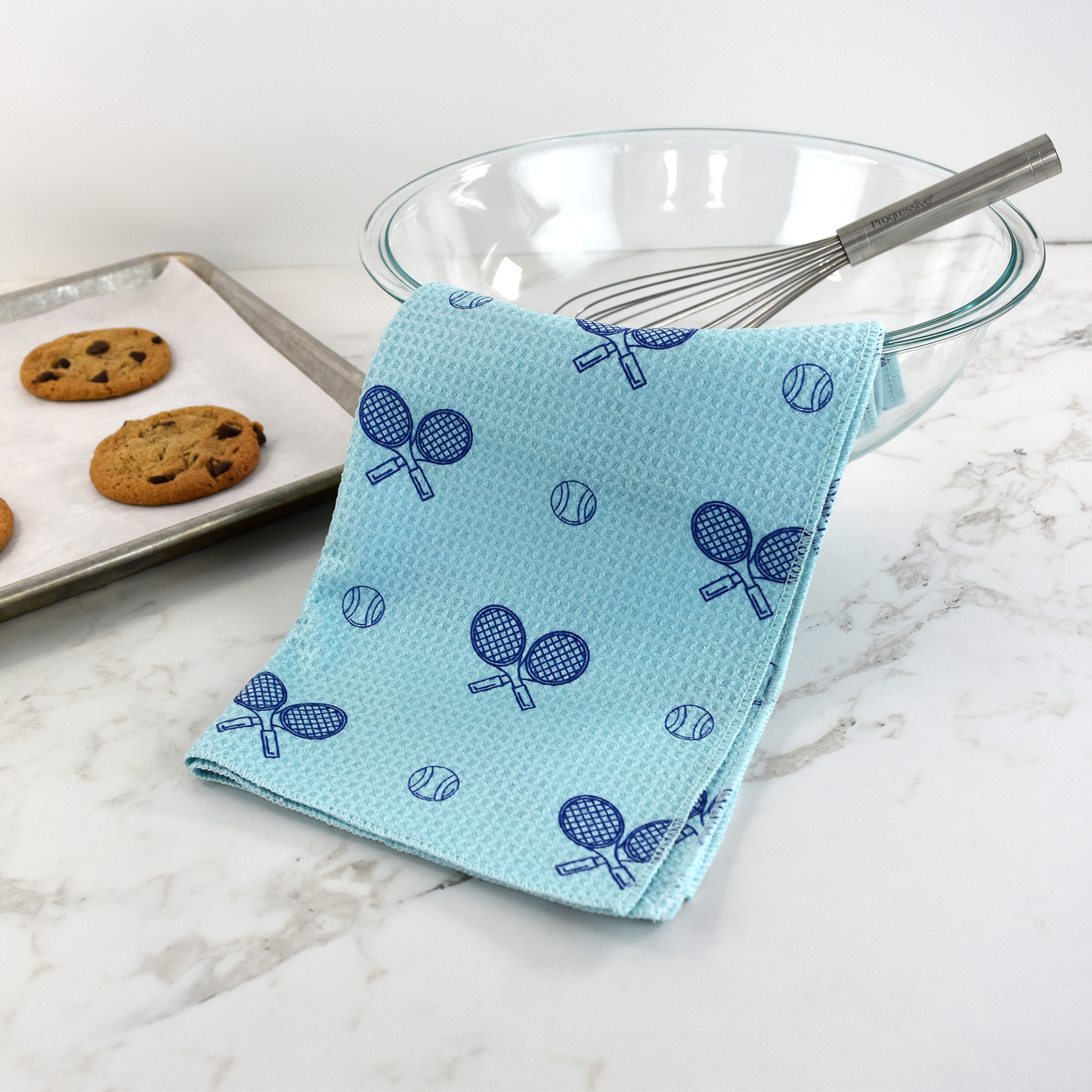 Tennis Dish Towel- Sky Blue