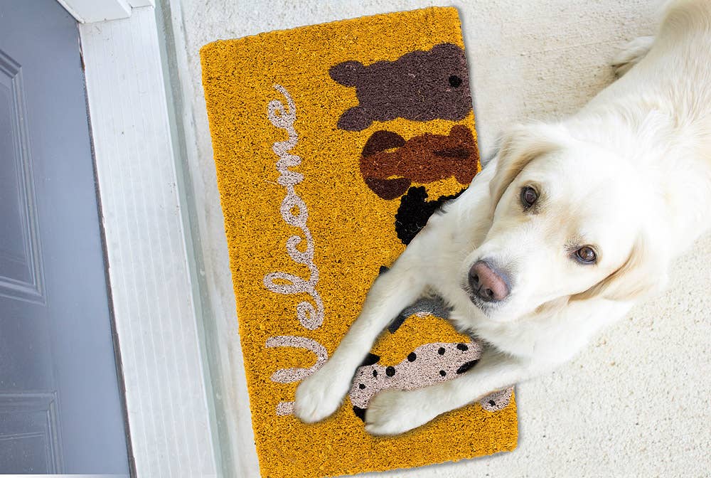 Dog Welcome Doormat-18X30"L-3184
