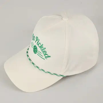 Green I'm Pickled Pickleball Embroidery Trucker Hat