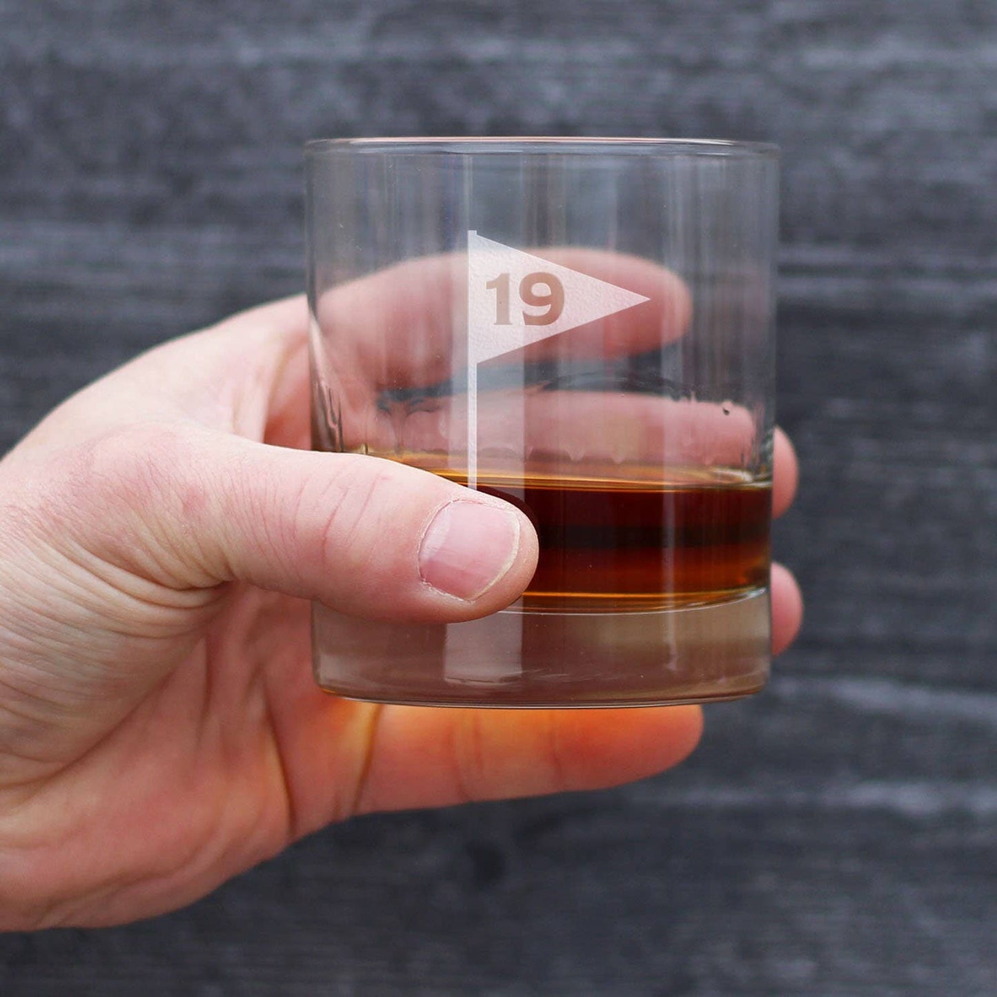 bevvee - 19th Hole Golf Ball Whiskey Rocks Glass - Golfers Gifts