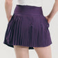 Foray Golf - Pleated Performance Skirt: Plum / S