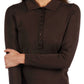 Cocoa Button Polo Sweater