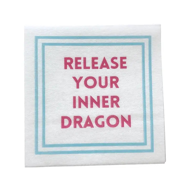 Mahjong Cocktail Napkins – Linen-Feel (25-Pack)
