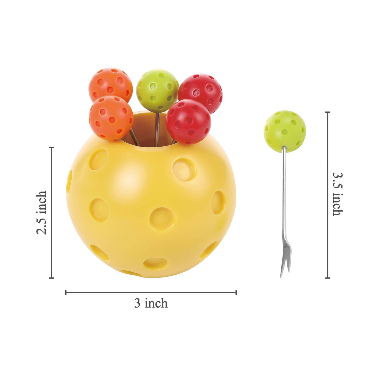 7-Piece Pickleball Cocktail Pick Set
