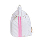 WanderFull - Pickleball HydroSling Bag with Removable Racquet Cover- White Ripstop with Stripe