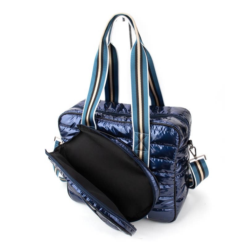 Pickleball Puffer Duffel Sport Bag: Kelly Green