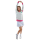 Pickleball Prep - Pink V-Neck Soft Sweater: M
