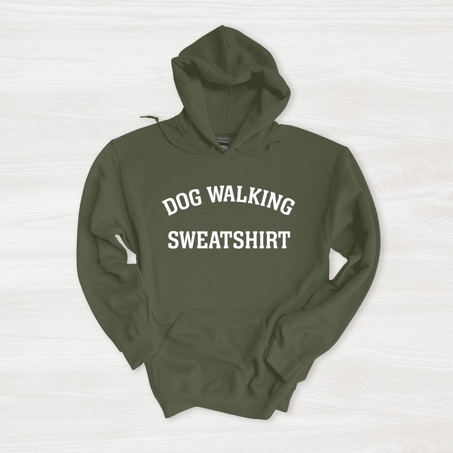 Poppy & Lou - Dog Walking Sweatshirt – Cozy Unisex Hoodie for Dog Lovers: Graphite Heather / S