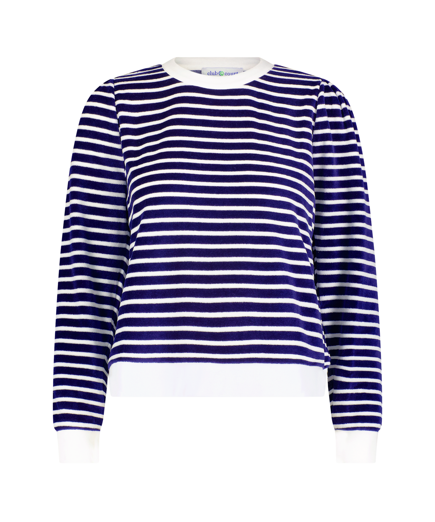 Poppy Top: Navy with Bright White Stripe / M