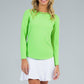 Long Sleeve Crew Neck with Mesh