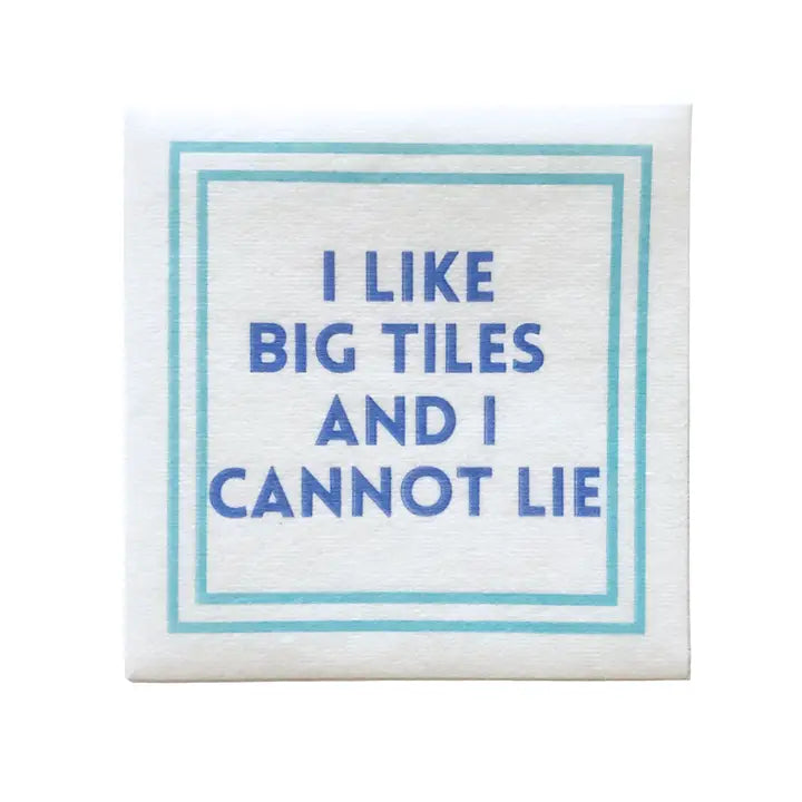 Mahjong Cocktail Napkins – Linen-Feel (25-Pack)