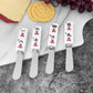 4-Piece Mahjong Characters of Wisdom Resin Cheese Spreader