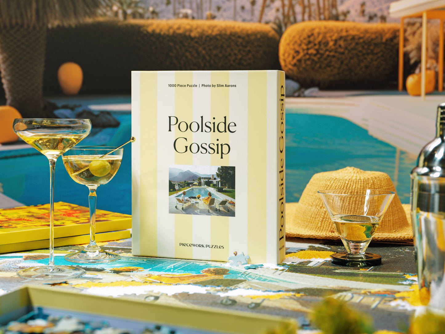 Piecework - Poolside Gossip - Slim Aarons Collab - 1000 Piece Puzzle