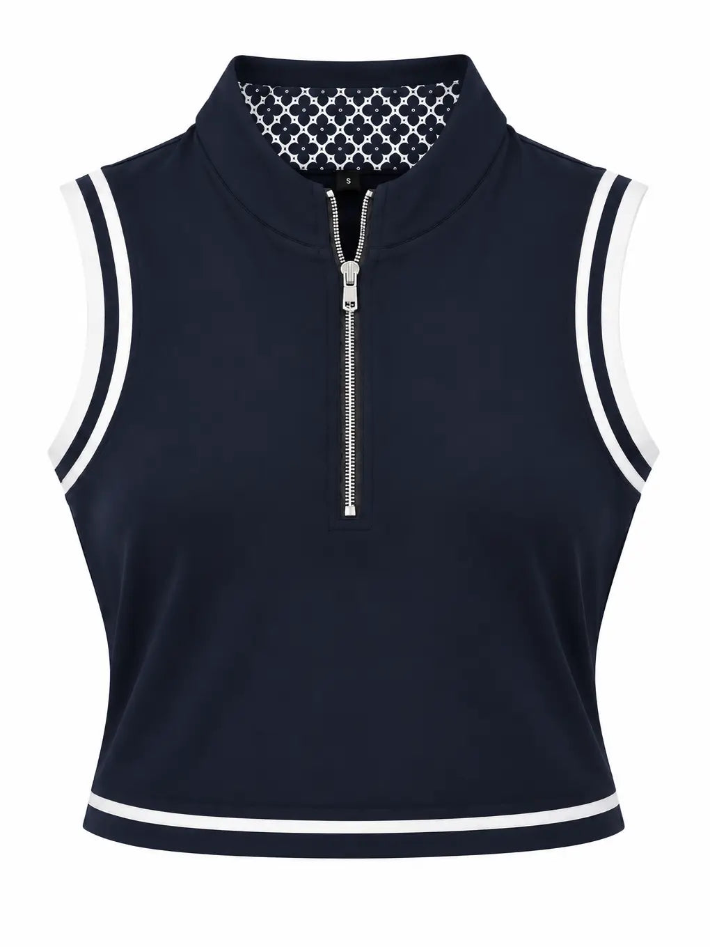 Sutton Sleeveless Polo (Navy)