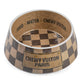 Haute Diggity Dog - Checker Chewy Vuiton Bowl - 3 Sizes!! Dog Bowls: Large