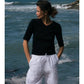 Organic Rib V Neck