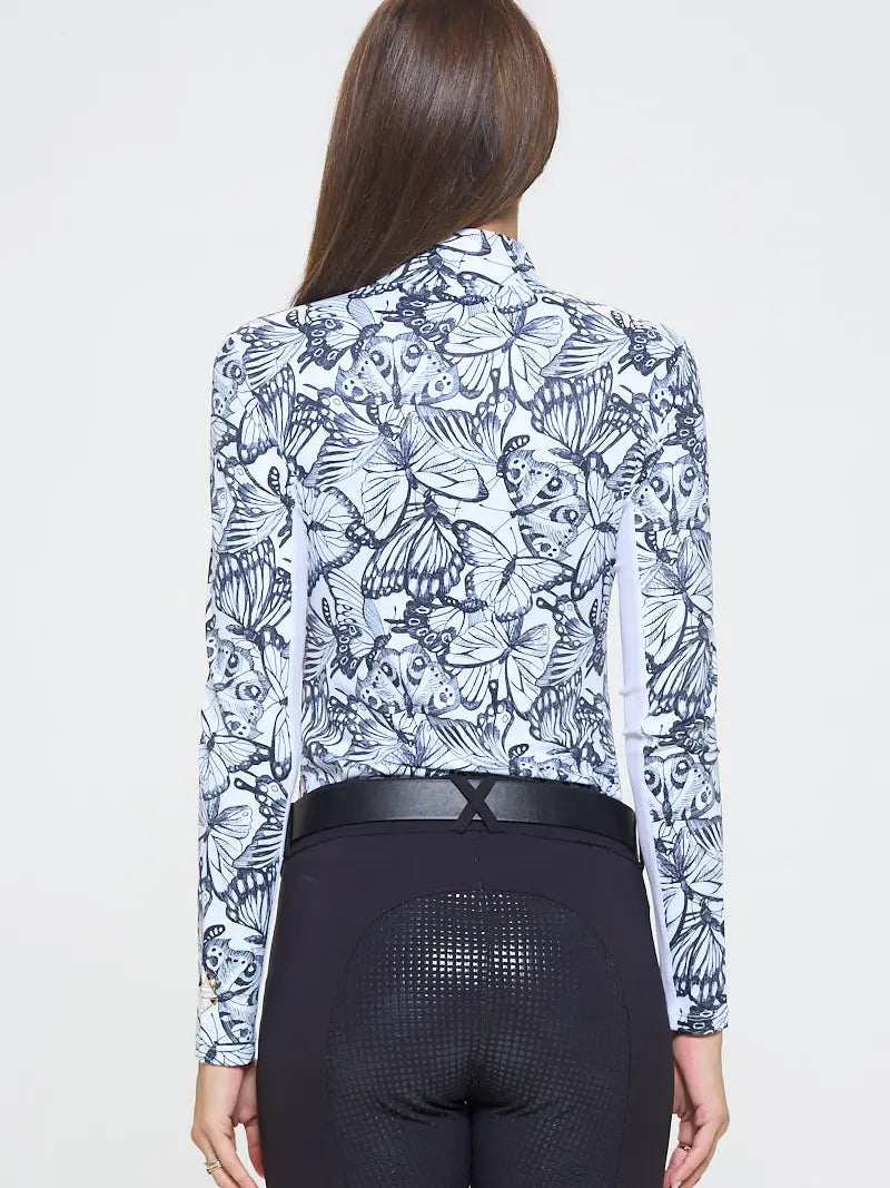 Black & White Butterflies Sunshirt