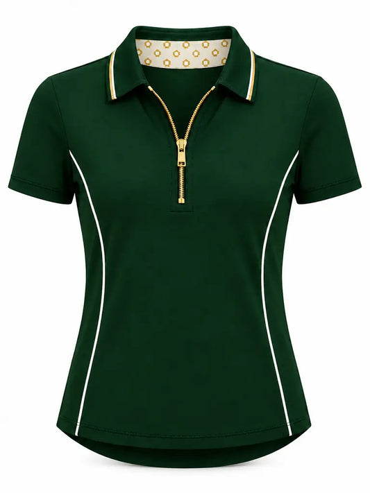 Jillian Zip Polo