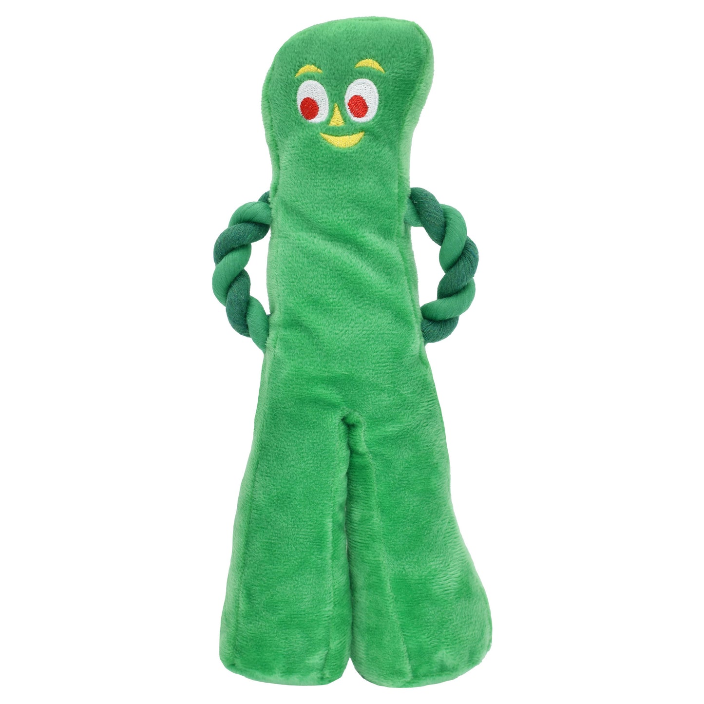 Pet Gumby w/ Rope Arms Dog Plush Toy 10"