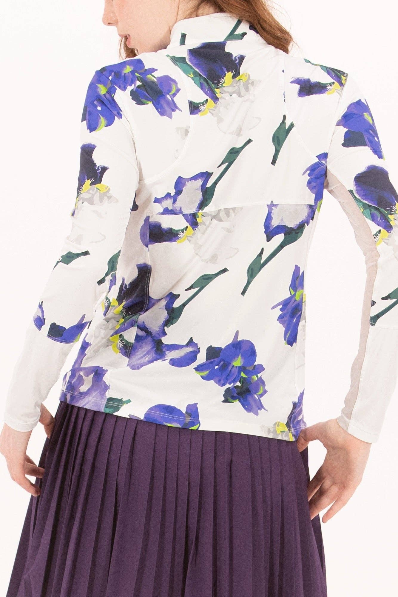 Foray Golf - Printed Sun Shirt: Iris Rhapsody Print