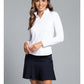Solid Long Sleeve Mock Neck Top