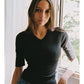 Organic Rib V Neck
