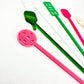 Lucky Lemon Paper Co. - Pickleball Stir Stick Set - Pink