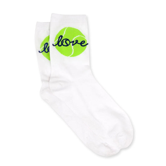 Green Ace Love Crew Socks
