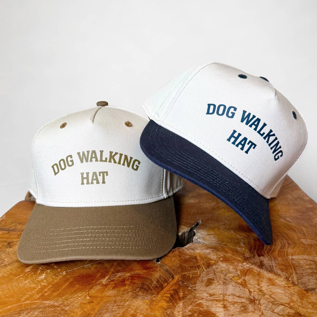 Poppy & Lou - Dog Walking Hat – Two-Tone Style Cap: Navy