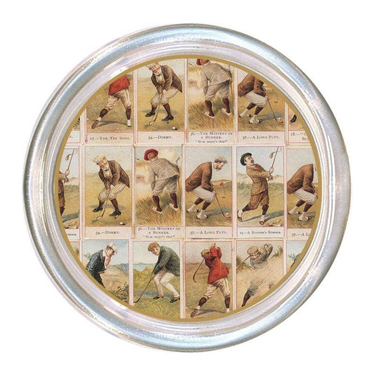 Marye-Kelley - Antique Golfers Coaster